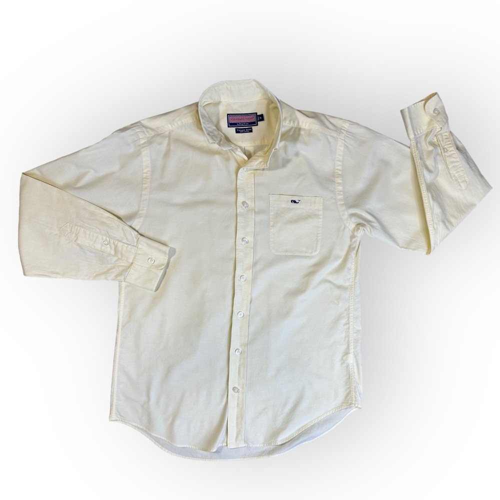 Vineyard Vines Pale Yellow Tucker Shirt